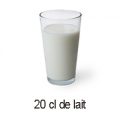 20 cl de lait