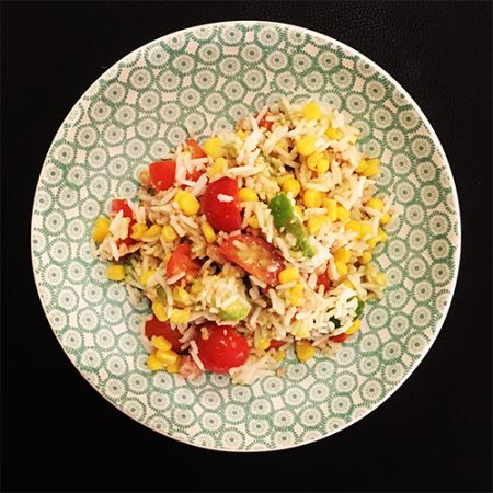 salade de riz hivernale au thon