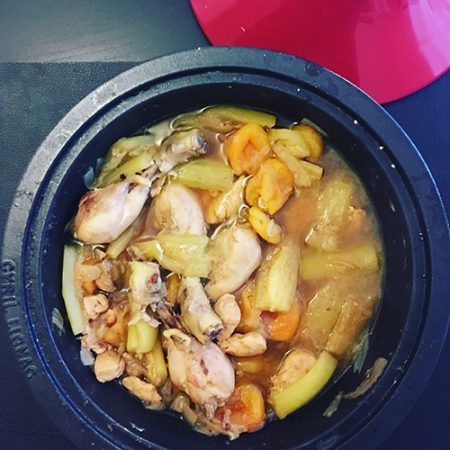 tajine au poulet et abricots secs