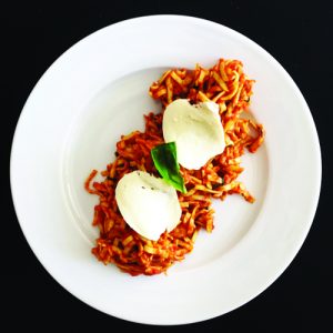 pates crevettes tomate basilic