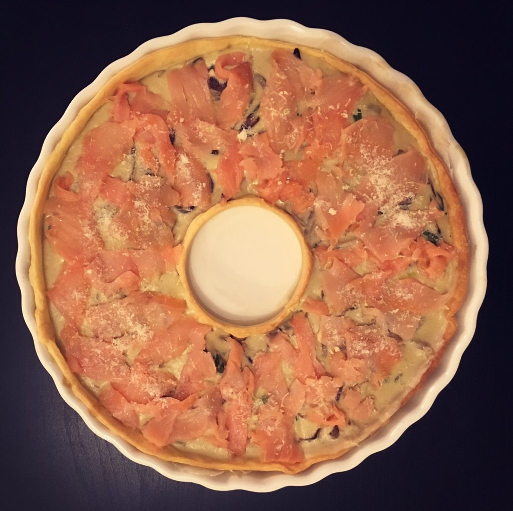 tarte au saumon courgettes