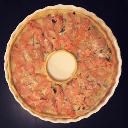 tarte au saumon courgettes