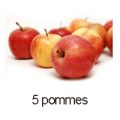5 pommes