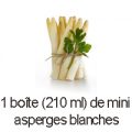 1 boite de mini asperges blanches