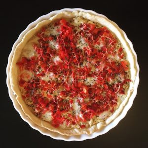 Tarte aux poivrons rouges