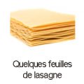 qqs feuilles de lasagne