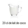 20 cl de lait de coco