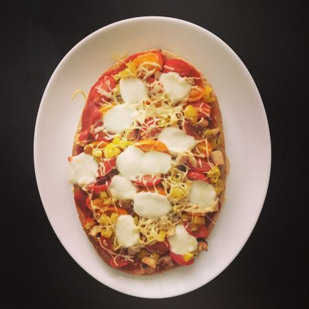bruschetta facon pizza