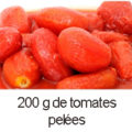 200 g de tomates pelées