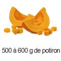 500 a 600 g de potiron