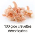 100 g crevettes décortiquées
