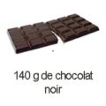 140 g de chocolat noir