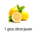 1 gros citron jaune