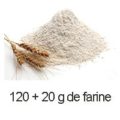 120 + 20 g farine