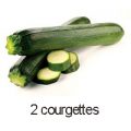 2 courgettes