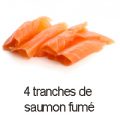 4 tranches de saumon fume