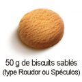 50 g de biscuits sablés