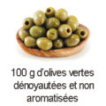 100 g olives vertes