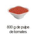 800 g pulpe de tomate