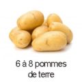6 à 8 pommes de terre
